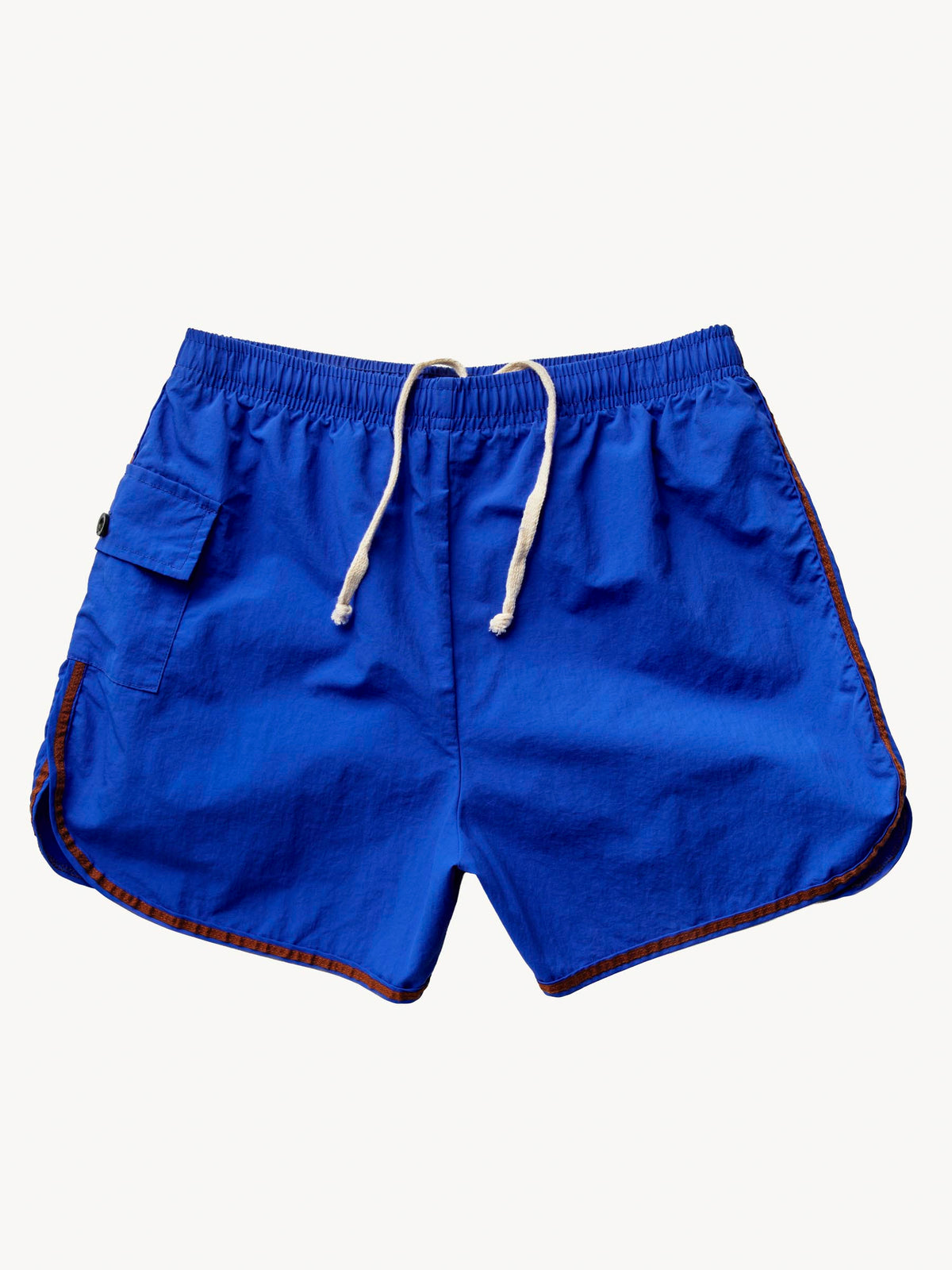 track short in blue