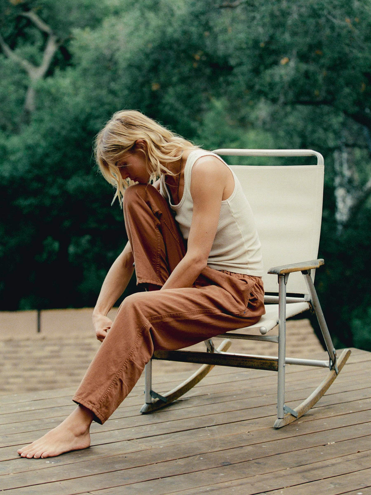 lounge pant in field brown