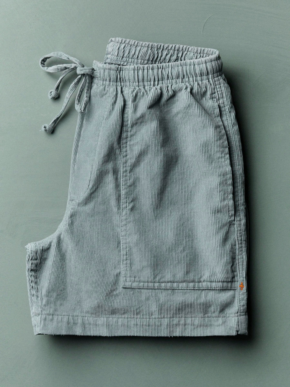 the lounge short in sunfaded blue cord